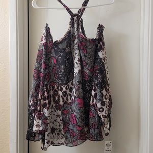 INC CONCEPTS Cold  SHOULDER BLOUSE